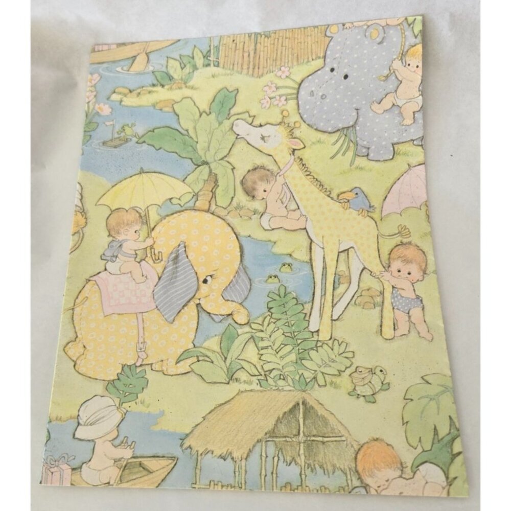 Vintage Wrapping Paper Single Sheets 8.33 Ft. Lot  of 3 All Occasions